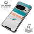 NFL Miami Dolphins White Striped Pixel 9/9 Pro Clear Case
